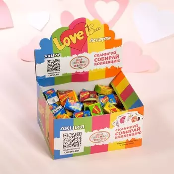 Жевательная резинка Love is «Микс», 4.2 г