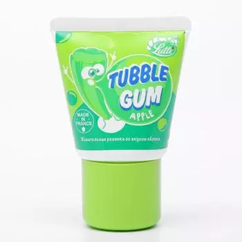Жевательная резинка Lutti Tubble Gum Apple, со вкусом яблока, 35 г