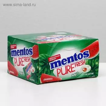 Жевательная резинка Mentos, арбуз, 2г.