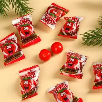 Жевательная резинка «Новогодняя почта» с начинкой и ароматом апельсина, 50 г.