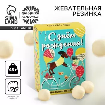Жевательная резинка «С днём рождения», 48 г.