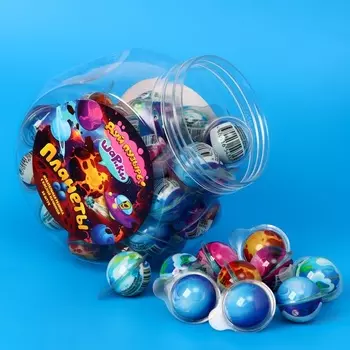 Жевательная резинка с кислой начинкой «Дуй пузырь! ШАРИКИ ПЛАНЕТЫ», 10 г