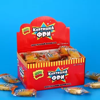 Жевательный мармелад "Картошка-фри", 10 г