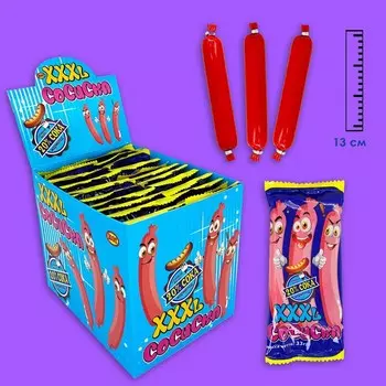 Жевательный мармелад "XXXL Сосиска", 33 г