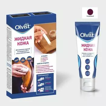 Жидкая кожа Olvist, цвет бордо, 30 мл
