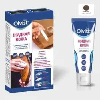 Жидкая кожа Olvist, цвет светло-коричневый, 30 мл