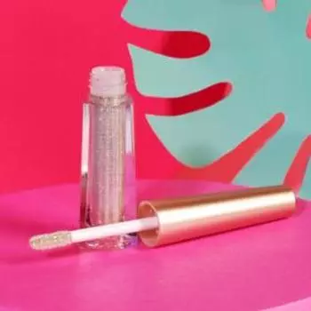 Жидкие глиттерные тени для глаз Cosmo Llama, оттенок №6, серебристый, 3 мл