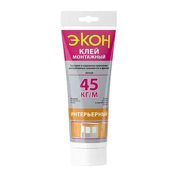 Жидкие гвозди ЭКОН, интерьерные, белые, 200 г