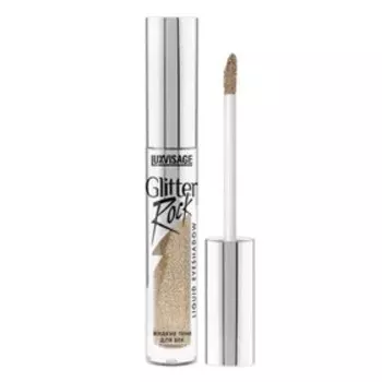 Жидкие тени для век с эффектом сияния Luxvisage Glitter Rock, тон 302 золотой, 3 г