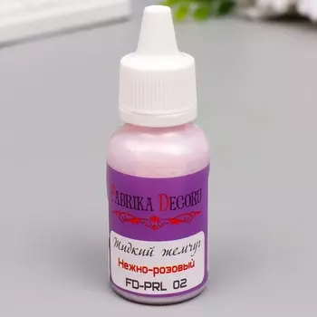 Жидкий жемчуг "Fabrika Decoru" 40 мл, нежно-розовый