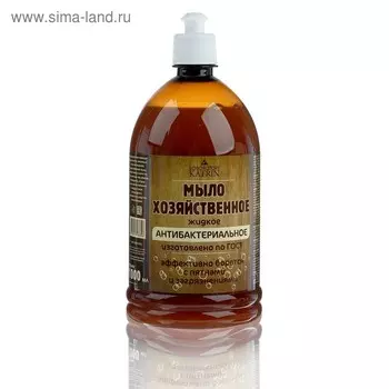 Жидкое мыло «Хозяйственное», антибактериальное, пуш-пул, 1 л
