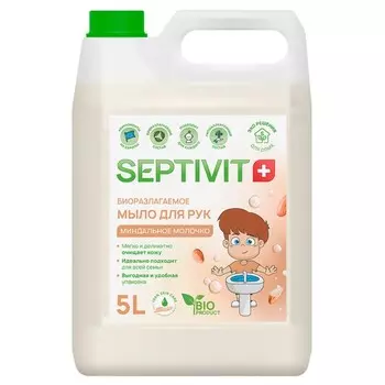 Жидкое мыло SEPTIVIT "Миндальное Молочко", 5 л