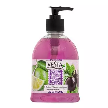 Жидкое мыло Vesta 2 в 1 «Лайм и чёрная смородина», 500 мл