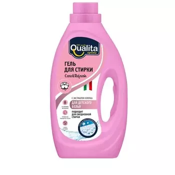 Жидкое средство для стирки Qualita, гель, для стирки детского белья, 1 л