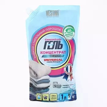 Жидкое средство для стирки "Вестар", гель, универсальное, 1 л