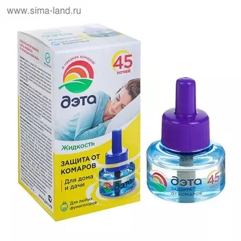Жидкость от комаров «ДЭТА» 45 ночей, инсект, 30 мл