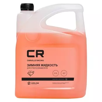 Жидкость стеклоомывателя Carville Racing, зимняя -20°С, с лейкой, грейпфрут, 3.9 л