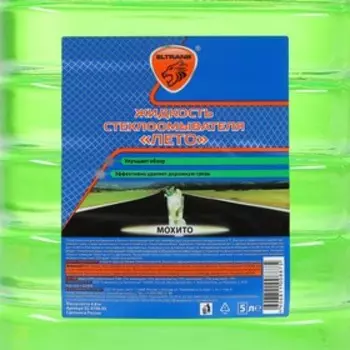 Жидкость стеклоомывателя Элтранс ЛЕТО, Мохито, 5 л EL-0106.05