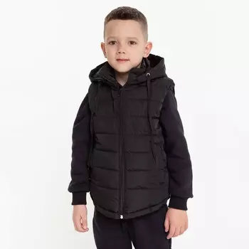 Жилет детский, цвет чёрный, рост 134 см