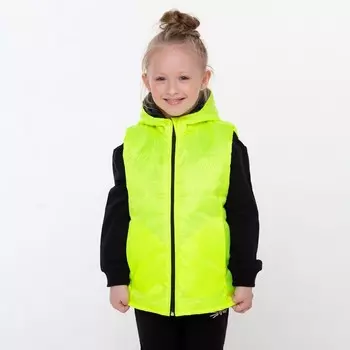 Жилет детский, цвет салатовый, рост 86-92 см