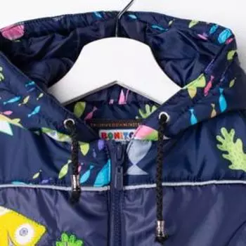 Жилет детский, цвет синий/рыбка, рост 92 см