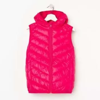 Жилет для девочки, цвет розовый, рост 110 см