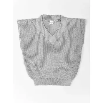 Жилет для девочки Knit, рост 122 см, цвет серый