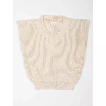 Жилет для девочки Knit, рост 128 см, цвет молочный