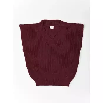 Жилет для девочки Amarobaby Knit, рост 122 см, цвет бордовый