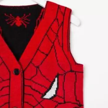 Жилет для мальчика, цвет красный, рост 98 см