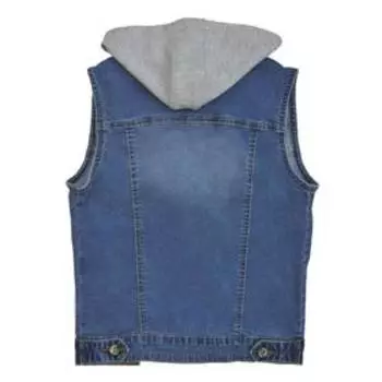 Жилет джинсовый для мальчиков, рост 122 см, цвет синий