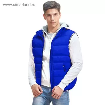 Жилет мужской, размер 50, цвет синий