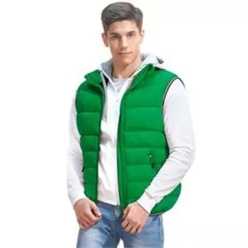 Жилет мужской, размер 50, цвет зелёный