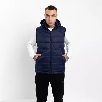 Жилет утепленный мужской, цвет тёмно-синий, размер 54