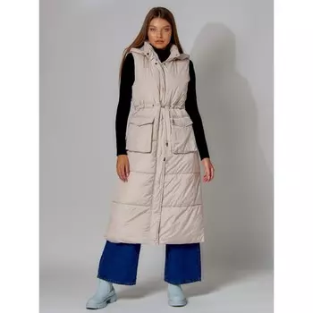 Жилет женский, цвет бежевый, размер 44-46