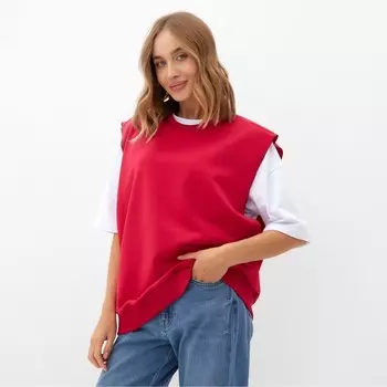 Жилет женский MINAKU: Casual Collection, фуксия, размер 42-44