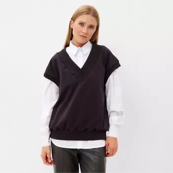 Жилет женский MINAKU: Casual Collection, цвет шоколад, размер 50-52