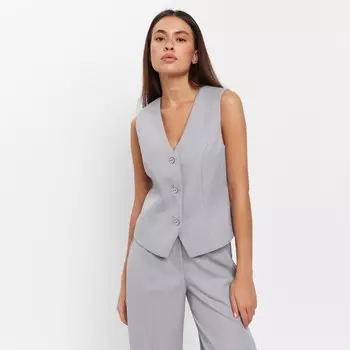 Жилет женский MIST: Classic Collection р. 50, цвет светло-серый
