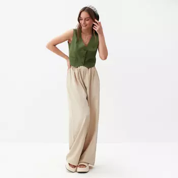 Жилет женский MIST Linen, р. 42, зеленый