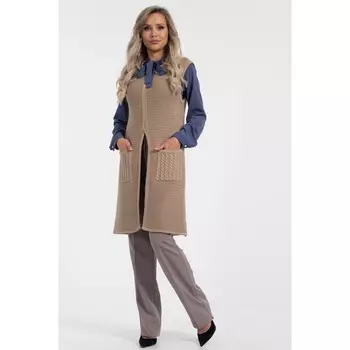 Жилет женский, размер 46, цвет бежевый