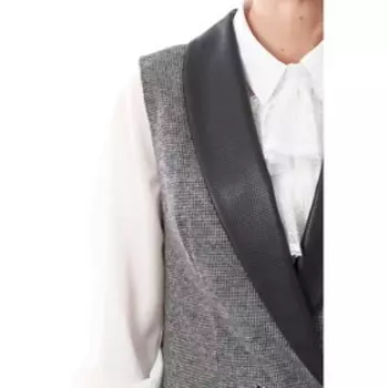 Жилет женский, размер 50, цвет серый, чёрный