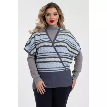 Жилет женский, размер 52, цвет голубой