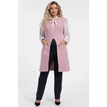 Жилет женский, размер 52, цвет розовый