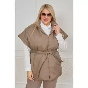 Жилет женский, размер 54, цвет бежевый