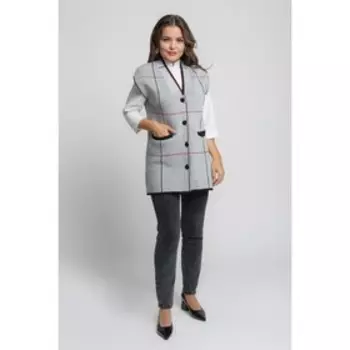 Жилет женский, размер 56, цвет красный