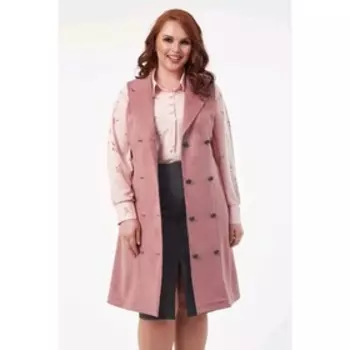 Жилет женский, размер 60, цвет персиковый