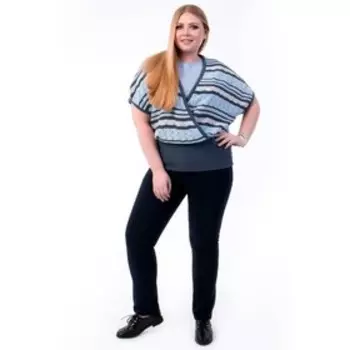 Жилет женский, размер 62, цвет голубой