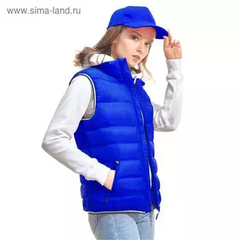 Жилет женский, размер 48, цвет синий
