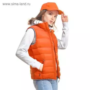 Жилет женский, размер 50, цвет оранжевый
