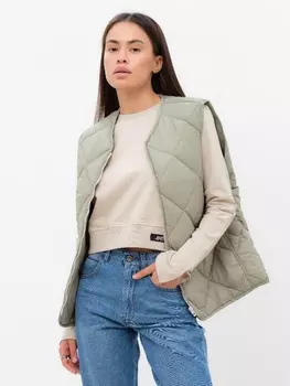 Жилет стёганый женский демисезонный MIST, размер 46, зелёный